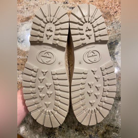 Gucci • Elsa 5 Interlocking G Sherpa Clog Slipper NWT New in Box Size 38 - Picture 5 of 16